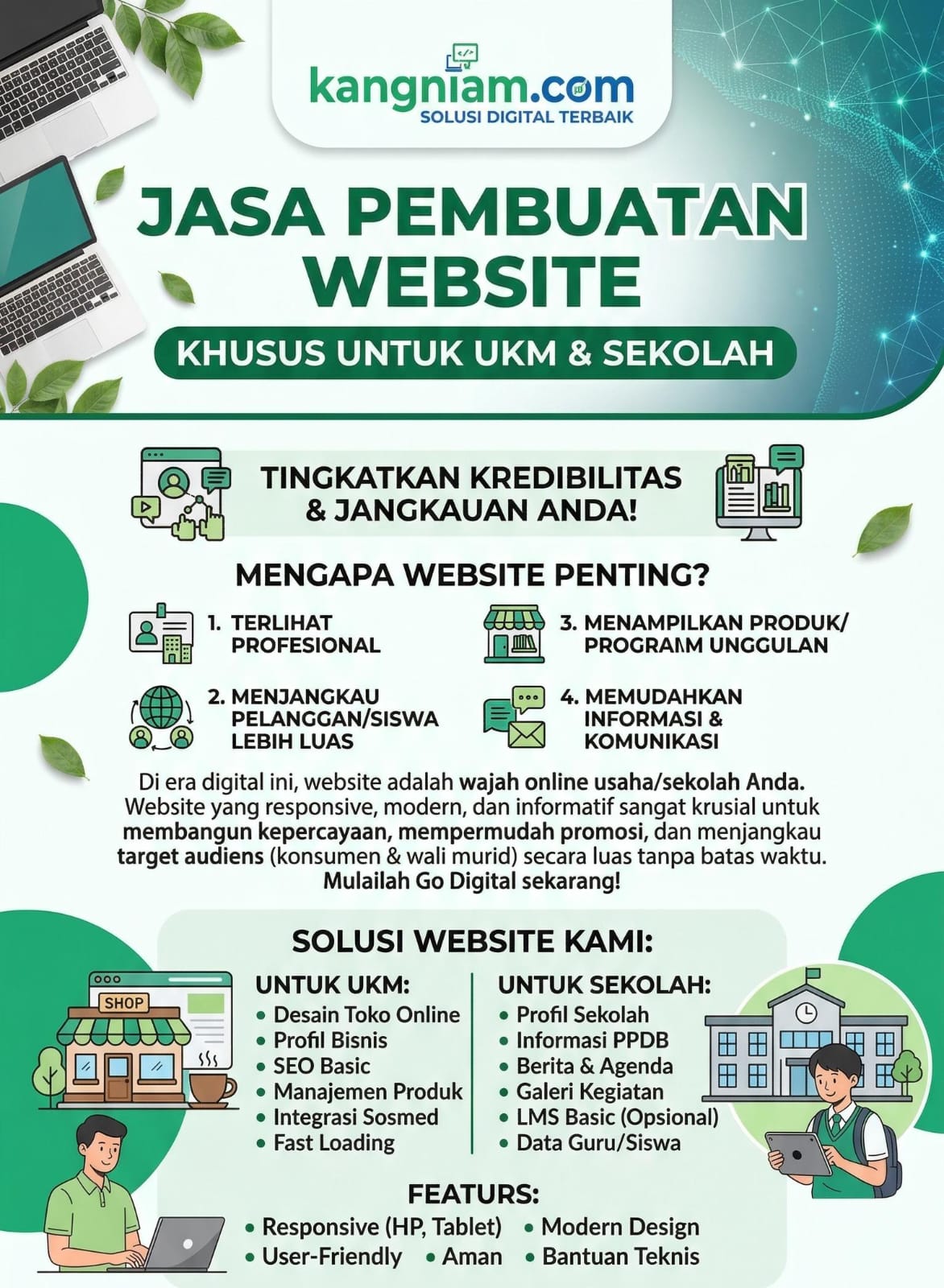 Jasa Pembuatan Website Surabaya & Sidoarjo untuk UKM dan Lembaga Pendidikan