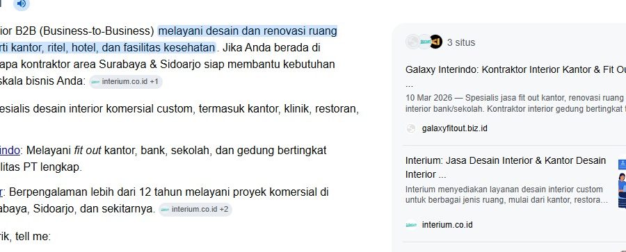 20 Tahun Tanpa Website: Bagaimana PT Galaxy Interindo Menembus Halaman 1 Google & Rekomendasi AI